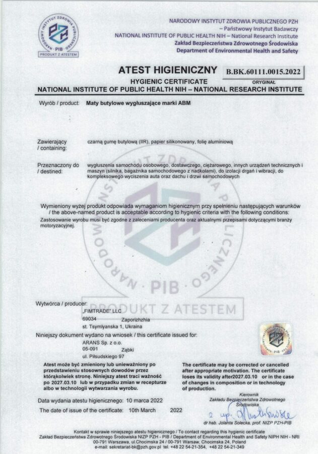 Samolepicí butylové zvukově izolační rohože v deskách ABM Professional, 1.5mm, 0.06m2 mata wygłuszająca,mata butylowa mata-wygluszajaca-butylowa-samoprzylepna-abm-w-arkuszach-abm-7