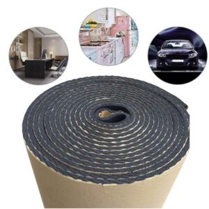 Pryžová zvukotěsná pěna Samolepicí ABM. Akustická izolace 10mm, 0.5m2 Izolační pryžové pěny abm gumová pěna ABM Insulation