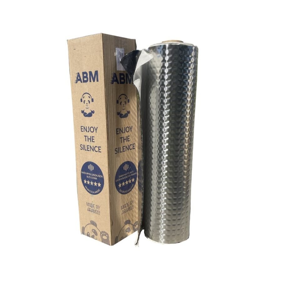 Butylová zvukotěsná samolepicí rohož ABM Professional v rolích 2mm, 1m2 Butilové zvukově izolační rohože ABM Professional abm butyl mat ABM Insulation