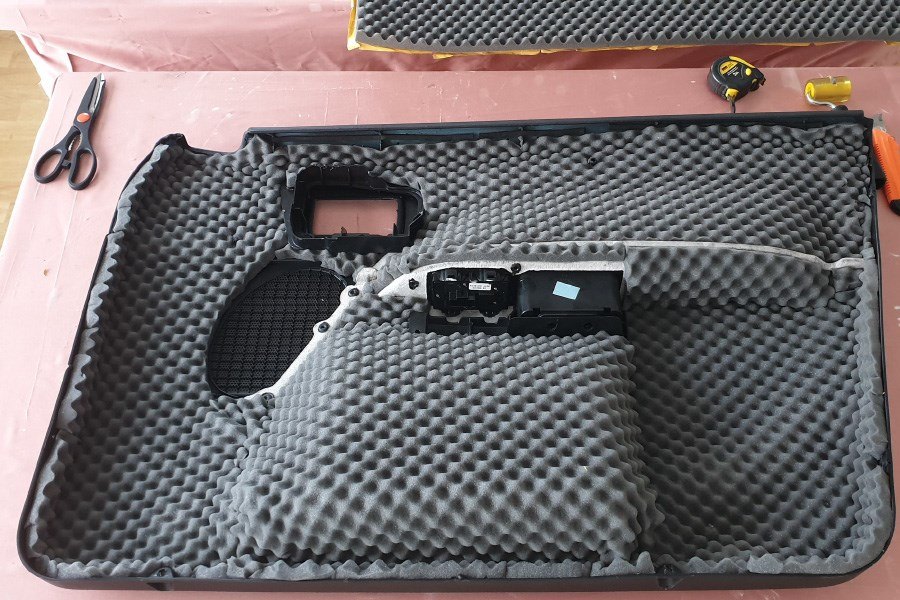 Akustická pěna ABM WAVE pohlcující zvuk, 20mm, 1m2 Akustické zvukově izolační pěny akustická pěna ABM Insulation