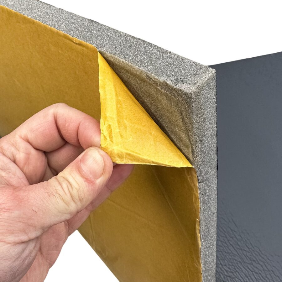 Zvuk pohlcující polyuretanová pěna ABM Samolepicí, 10mm, 1m2 Akustické zvukově izolační pěny akustická polyuretanová pěna ABM Insulation