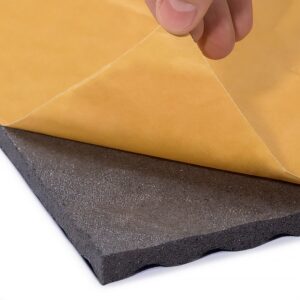 Zvuk pohlcující akustická pěna s paměťovou fólií ABM WAVE samolepicí, 15mm, 1m2  ABM-Insulation-PFPAM15FOLIA-EA-01