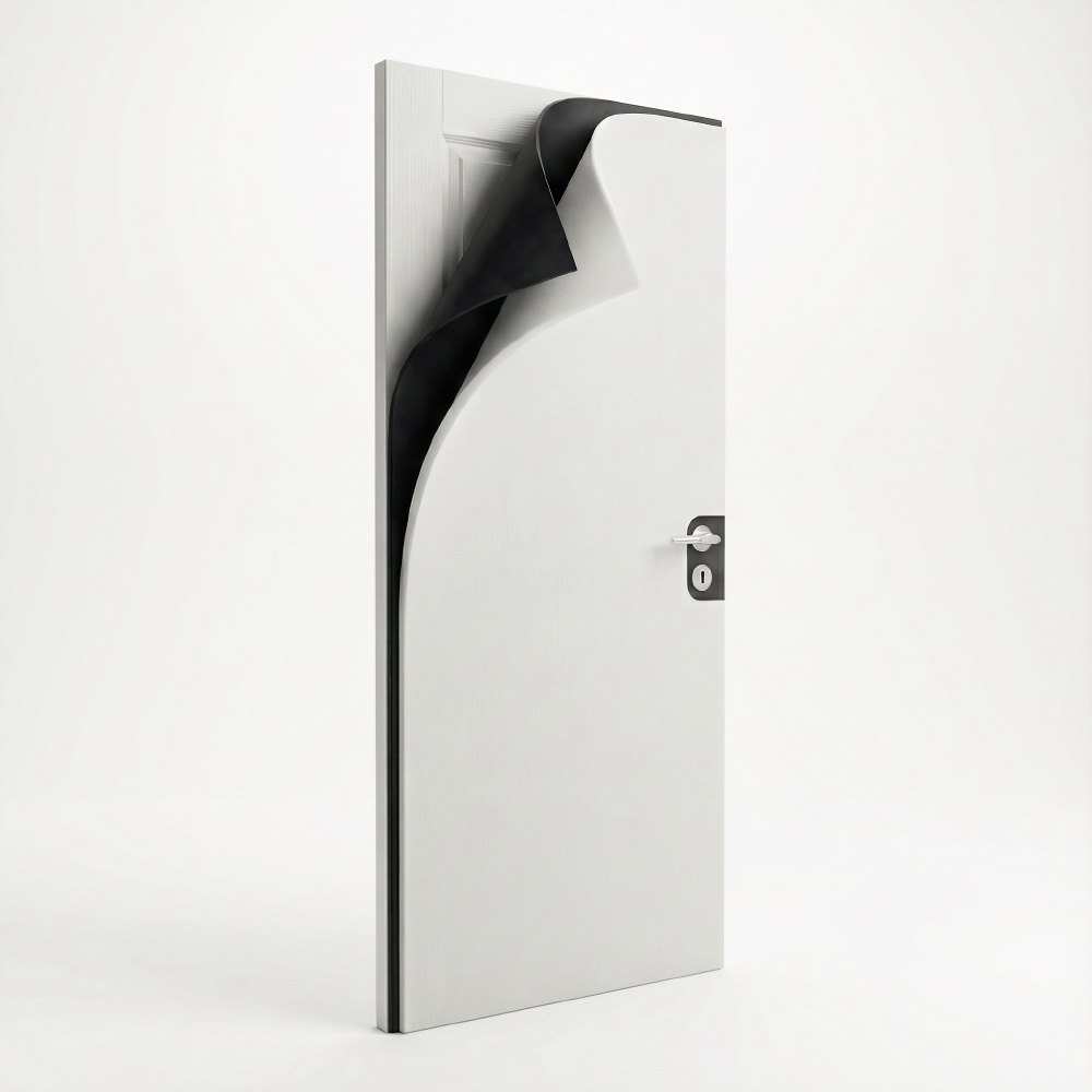 Sada materiálů pro zvukovou izolaci pokojových dveří, 2×2m2, bílá abm-z2-19 Sada materiálů pro zvukovou izolaci pokojových dveří, 2×2m2, bílá abm-z2-19